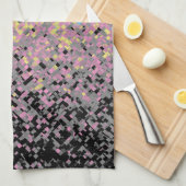 Trippy Funky Gepixeldeerde Polygender Pride Vlag Theedoek (Quarter Fold)