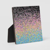 Trippy Funky Gepixeliseerde Polygender Pride Vlag Fotoplaat (Voorkant)