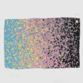 Trippy Funky Gepixeliseerde Polygender Pride Vlag Golfhanddoek (Horizontaal)