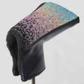 Trippy Funky Gepixeliseerde Polygender Pride Vlag Golfheadcover (3/4 voorkant)