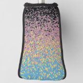 Trippy Funky Gepixeliseerde Polygender Pride Vlag Golfheadcover (Draai 90)