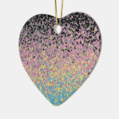 Trippy Funky Gepixeliseerde Polygender Pride Vlag Keramisch Ornament (Links)