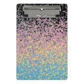 Trippy Funky Gepixeliseerde Polygender Pride Vlag Mini Klembord (Voorkant)