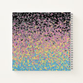 Trippy Funky Gepixeliseerde Polygender Pride Vlag Notitieboek (Achterkant)