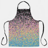 Trippy Funky Gepixeliseerde Polygender Pride Vlag Schort (Voorkant)
