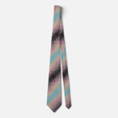 Trippy Funky Gepixeliseerde Polygender Pride Vlag Stropdas (Voorkant)