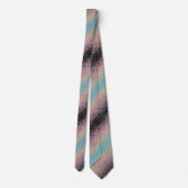 Trippy Funky Gepixeliseerde Polygender Pride Vlag Stropdas (Achterkant)