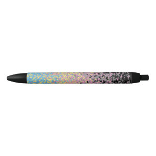 Trippy Funky Gepixeliseerde Polygender Pride Vlag Zwarte Inkt Pen