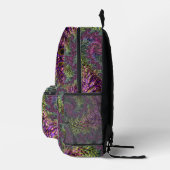 Trippy Funky Groovy Digital Abstracte Fractal Art Bedrukte Rugzak (Rechts)