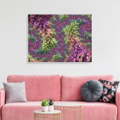 Trippy Funky Groovy Digitale Abstracte Fractale Ku Canvas Afdruk (Insitu (Woonkamer))