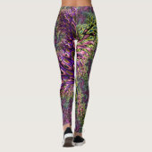 Trippy Funky Groovy Digitale Abstracte Fractale Ku Leggings (Achterkant)