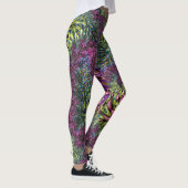 Trippy Funky Groovy Digitale Abstracte Fractale Ku Leggings (Rechts)