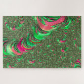 Trippy Funky Psychedelic Groovy Spiral Fractal Art Legpuzzel (Horizontaal)