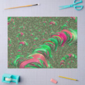 Trippy Funky Psychedelic Groovy Spiral Fractal Art Tissuepapier (Craft)