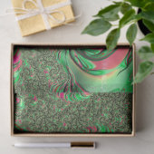 Trippy Funky Psychedelic Groovy Spiral Fractal Art Tissuepapier (Geschenk)