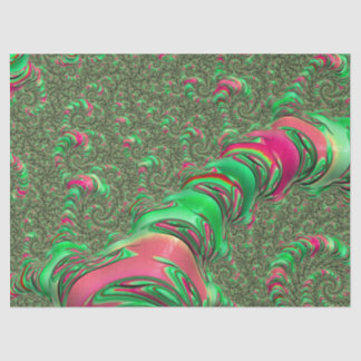 Trippy Funky Psychedelic Groovy Spiral Fractal Art Tissuepapier