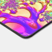 Trippy Funky Vibrant Neon Groovy Zuur Trip Fractal Bureaumat (Hoek)