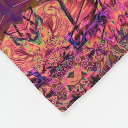 Trippy Garland Fleece Deken (Hoek)