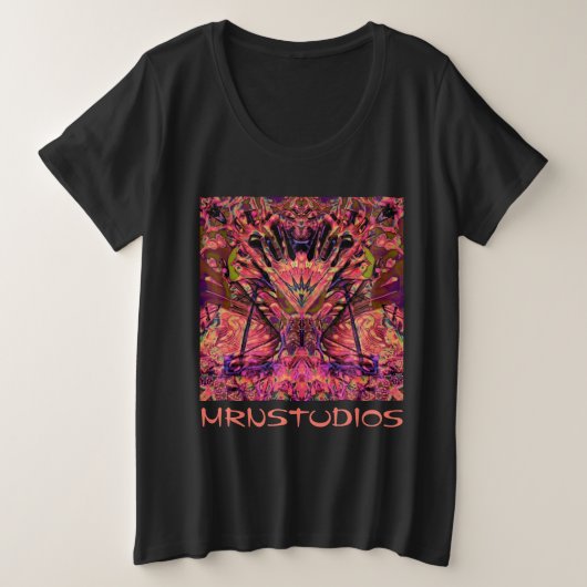 Trippy Garland Grote Maat T-shirt (Design voorkant)
