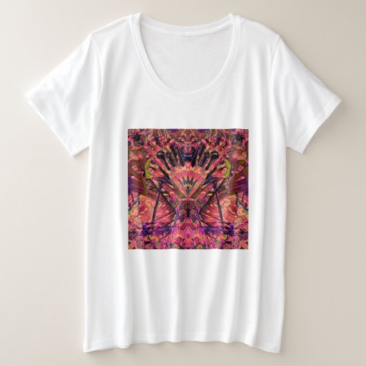Trippy Garland Grote Maat T-shirt (Design voorkant)