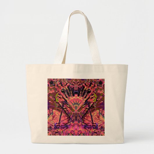 Trippy Garland Grote Tote Bag (Voorkant)