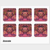 Trippy Garland Vierkante Sticker (Vel)