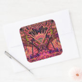Trippy Garland Vierkante Sticker (Envelop)