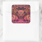 Trippy Garland Vierkante Sticker (Tas)