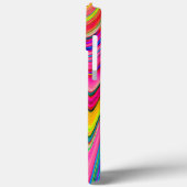 Trippy Geel, Rood en Blauw Abstract Groovy Kunst Case-Mate iPhone Case (Achterkant / Links)