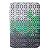 Trippy Gepixelde Abstract Neutrois Pride Vlag Badmat (Voorkant Verticaal)