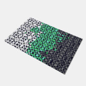 Trippy Gepixelde Abstract Neutrois Pride Vlag Deurmat (Schuin)