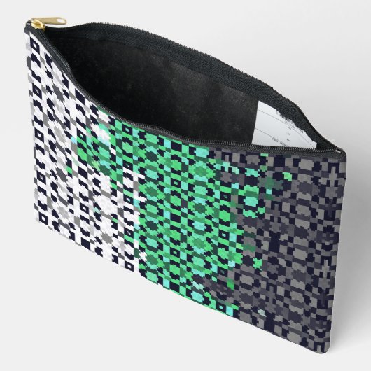Trippy Gepixelde Abstract Neutrois Pride Vlag Etui (Open)