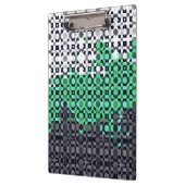 Trippy Gepixelde Abstract Neutrois Pride Vlag Klembord (Links)