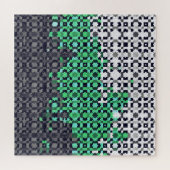 Trippy Gepixelde Abstract Neutrois Pride Vlag Legpuzzel (Horizontaal)