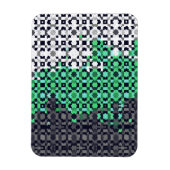 Trippy Gepixelde Abstract Neutrois Pride Vlag Magneet (Verticaal)