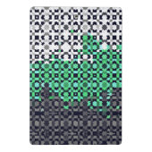 Trippy Gepixelde Abstract Neutrois Pride Vlag Mini Klembord (Achterkant)