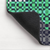 Trippy Gepixelde Abstract Neutrois Pride Vlag Muismat (Hoek)