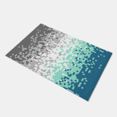 Trippy Gepixelde Abstracte Frayromantische Pride V Deurmat (Schuin)