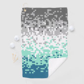 Trippy Gepixelde Abstracte Frayromantische Pride V Golfhanddoek (Insitu)