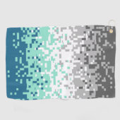 Trippy Gepixelde Abstracte Frayromantische Pride V Golfhanddoek (Horizontaal)