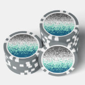 Trippy Gepixelde Abstracte Frayromantische Pride V Poker Chips (Opstapeling)