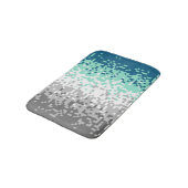 Trippy Gepixelde Abstracte Frayromantische Pridevl Badmat (Gekanteld)