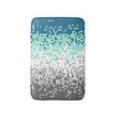 Trippy Gepixelde Abstracte Frayromantische Pridevl Badmat (Voorkant Verticaal)