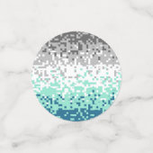 Trippy Gepixelde Abstracte Frayromantische Pridevl Confetti (Kleine voorkant)