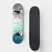 Trippy Gepixelde Abstracte Frayromantische Pridevl Persoonlijk Skateboard (Voorkant)