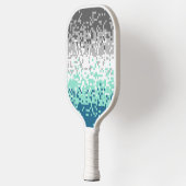 Trippy Gepixelde Abstracte Frayromantische Pridevl Pickleball Paddle (Links)