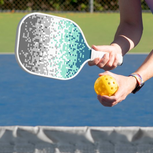 Trippy Gepixelde Abstracte Frayromantische Pridevl Pickleball Paddle (Insitu)