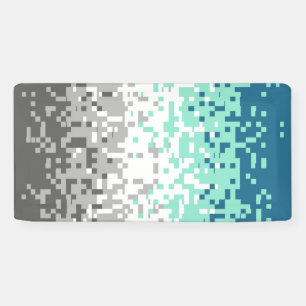 Trippy Gepixelde Abstracte Frayromantische Pridevl Spandoek