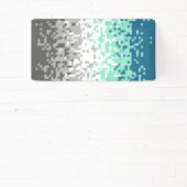 Trippy Gepixelde Abstracte Frayromantische Pridevl Spandoek (Insitu)