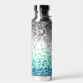 Trippy Gepixelde Abstracte Frayromantische Pridevl Waterfles (Links)